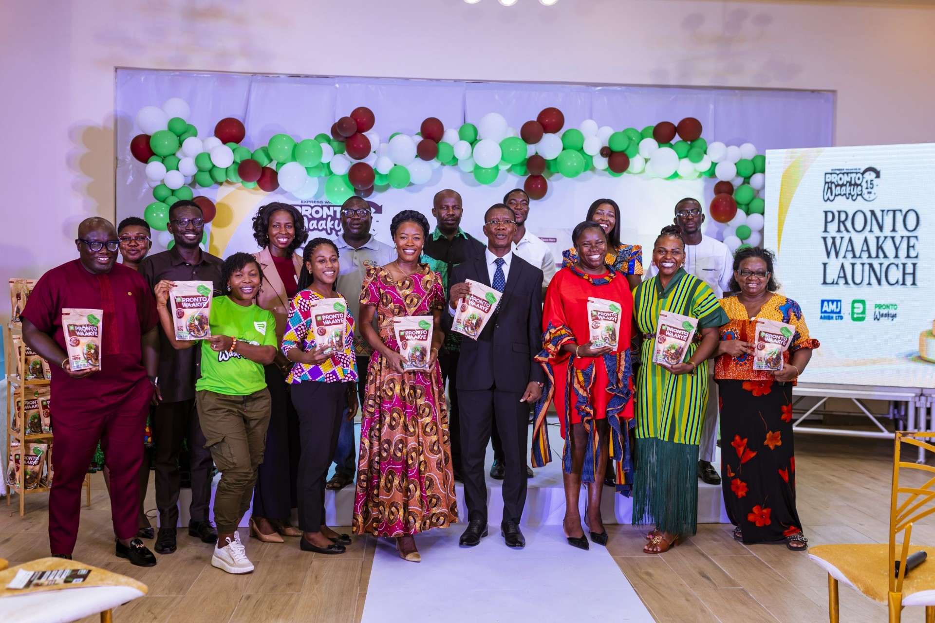 AMJ Abish team at the Pronto Waakye launch