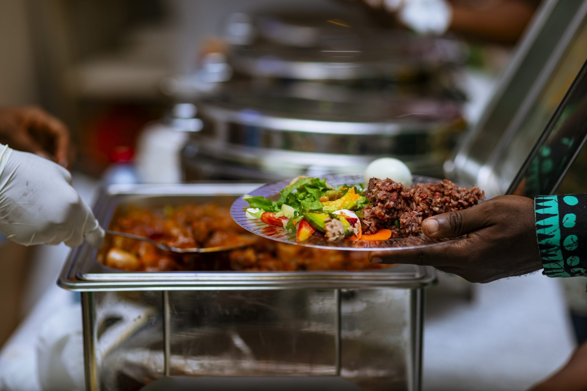 Served Pronto Waakye plate
